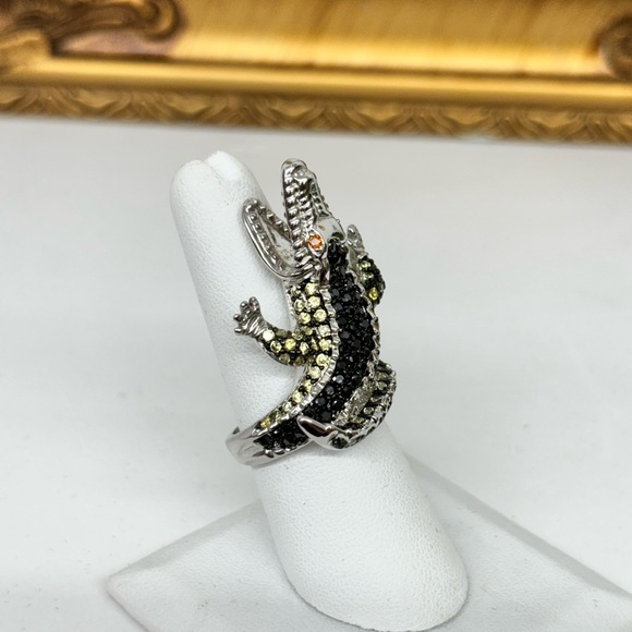 Crocodile Statement Ring - Picture 1 of 4